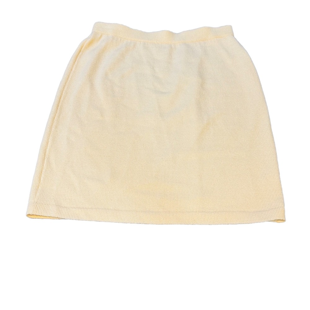 NWT BEAUTIFUL St John Basics‎ Womens Brit White Santana Knit Pencil Skirt Size 6